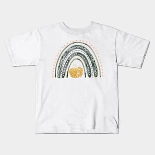 Pumpkin Rainbow vintage Kids T-Shirt